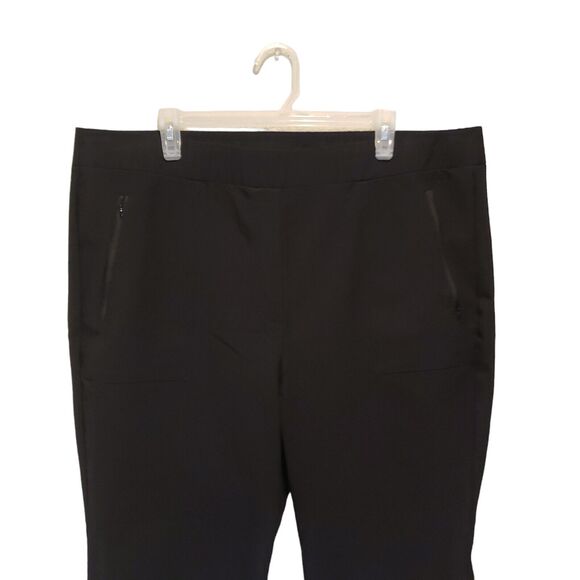 Lane Bryant Straight Mid-Rise Black Pants Pockets Pull On Size 22 - Picture 8 of 11